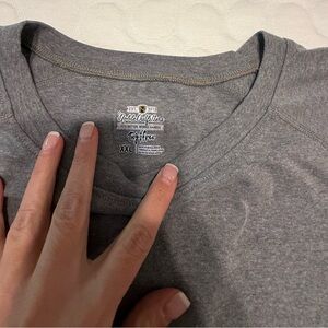 Women's Gray Long Sleeve Tee